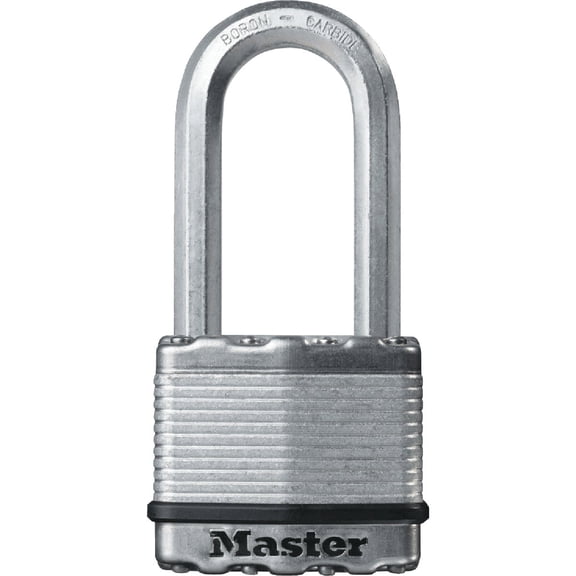 Master Lock Padlock Magnum Laminated 2" 2" Steel Uses M1 Key Blank Residential Use, Standard Application
