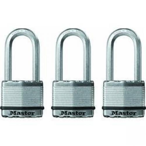PADLOCK SILVER 3PK