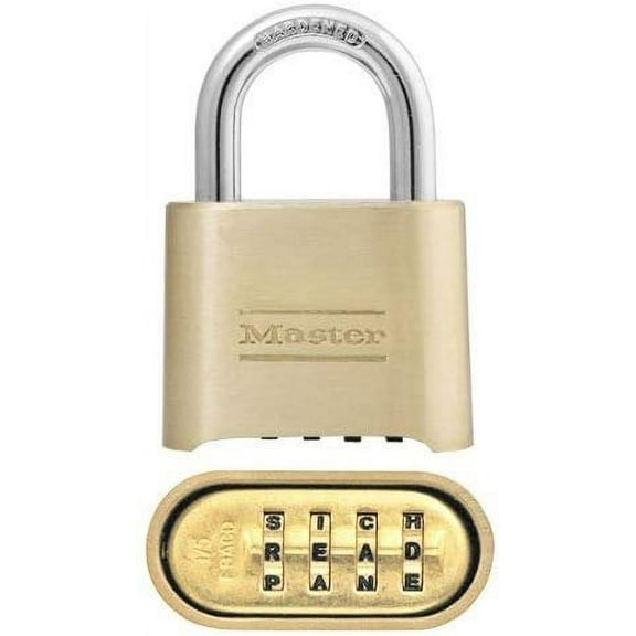Master Lock Padlock, Set Your Own Letter Combination Lock, 2 in. Wide, 175DWD, 1- inch