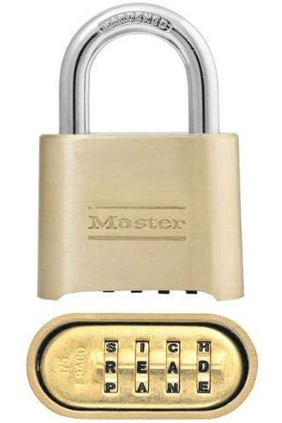 Padlock, Set Your Own Letter Combination Lock, 2 in. Wide, 175DWD, 1- inch