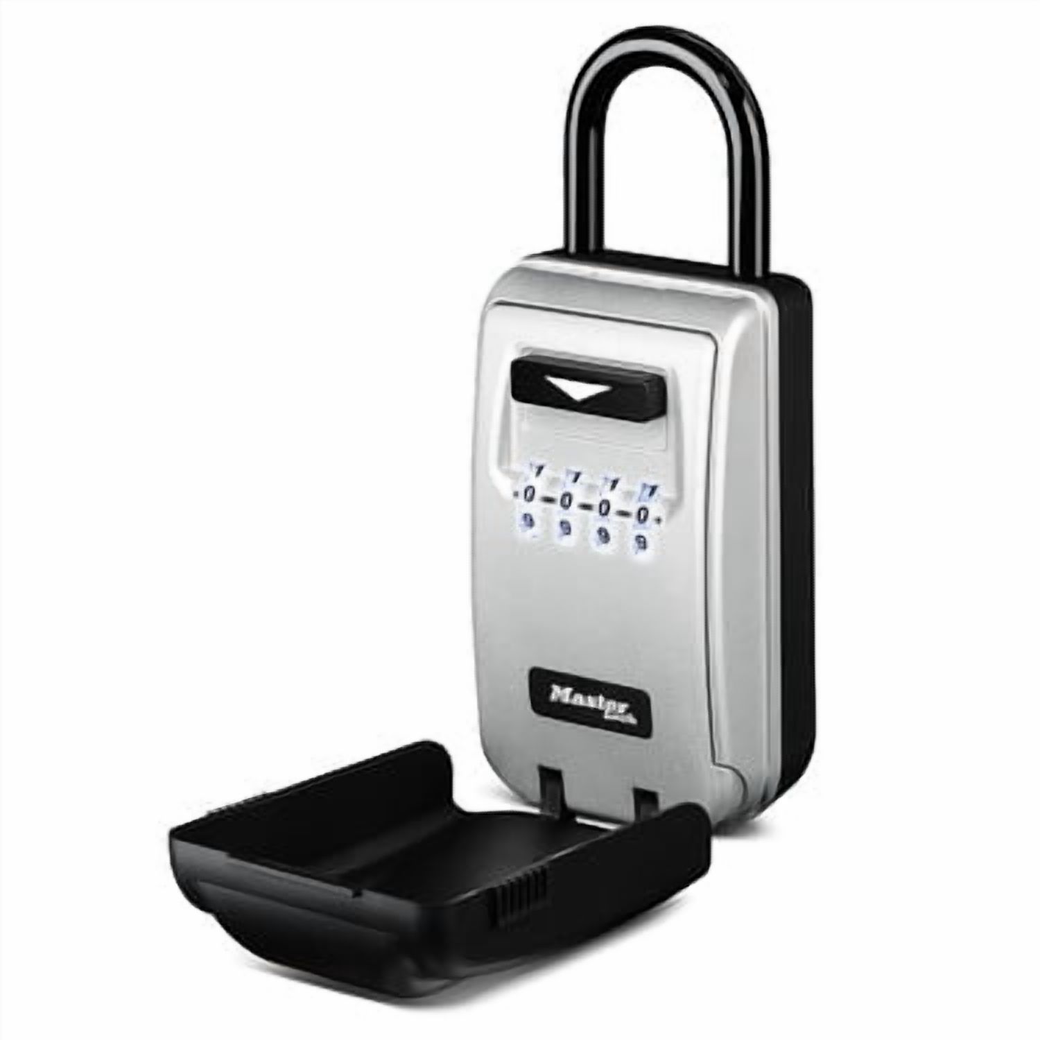 Master Lock Portable Key Lock Box Dial Combination Safe Holds 6 Keys Access Cards Metal Black