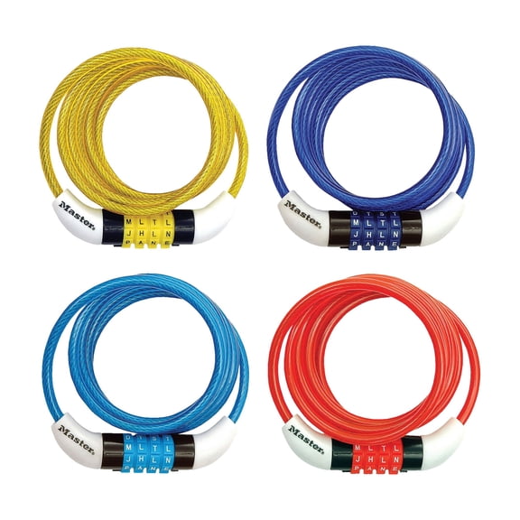 Master Lock Preset Bicycle Lock - Pack of 10