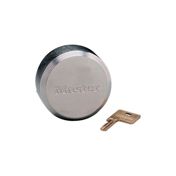 Master Lock ProSeries 2.875" W Die-Cast Zinc Pin Tumbler Shackleless Disc Padlock 1 pk