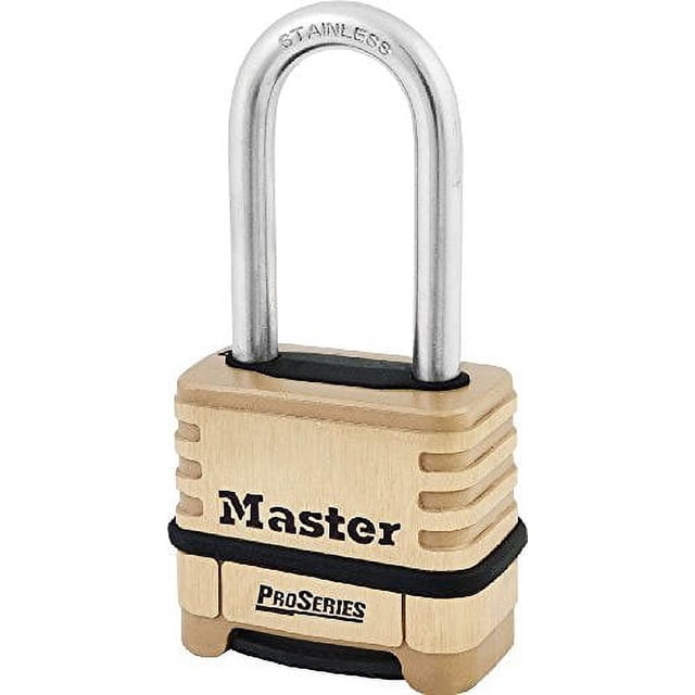 Master Lock ProSeries Heavy Duty Outdoor Combination Padlock, Zinc, 2in ...