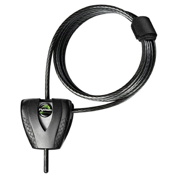 Master Lock Python Adjustable Keyed Cable Lock, 6 ft. Long, Steel, Black