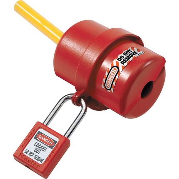 Master Lock Rotating Electrical Plug Lockout - For Electrical Plug - Dielectric, Lightweight - Xenoy Thermoplastic - Red | Bundle of 10 Each