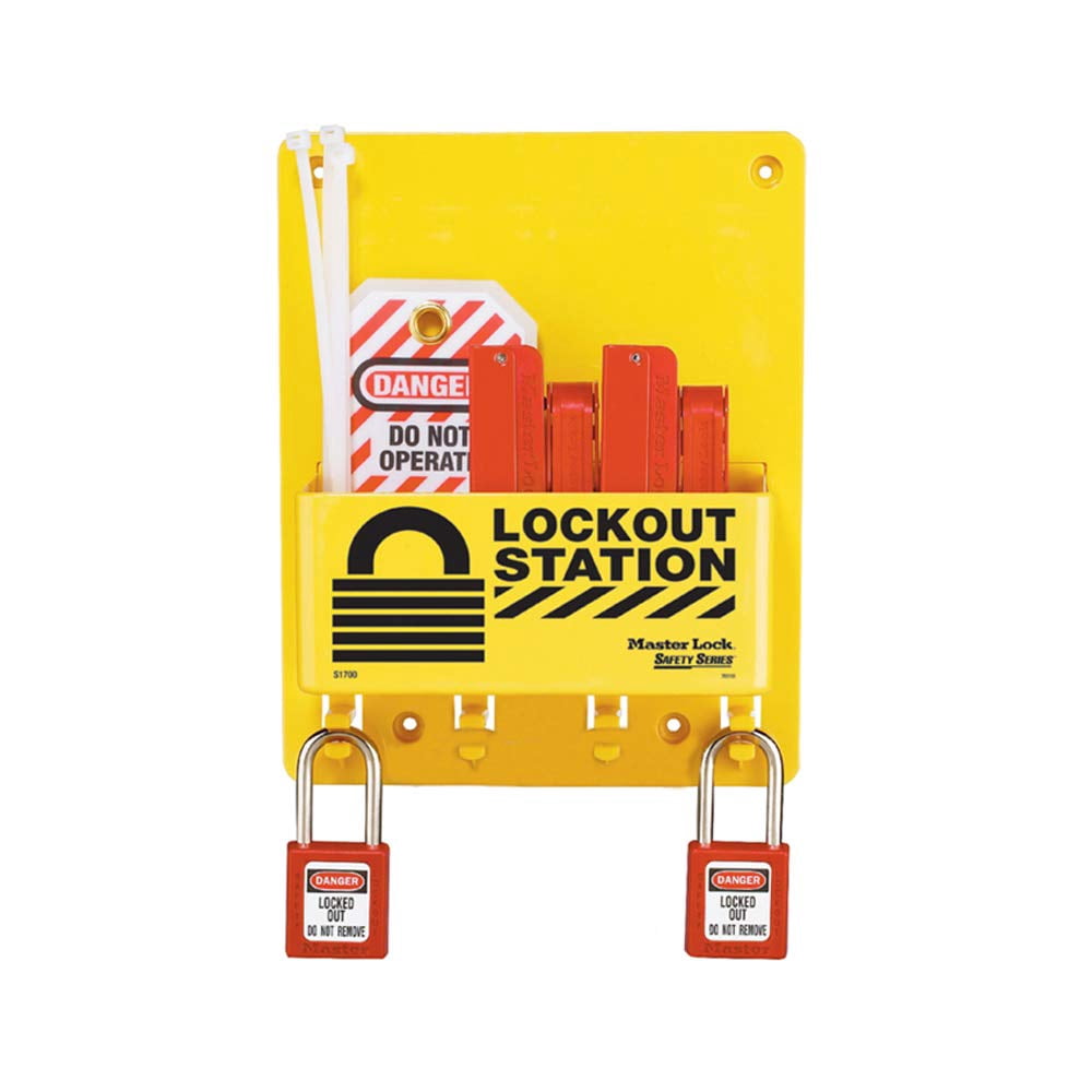 Master Lock S1720E410 Compact Lockout Tagout Padlock Station CA2 ...