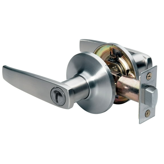 Master Lock SLL0315 Satin Nickel Straight Privacy Entry Lever