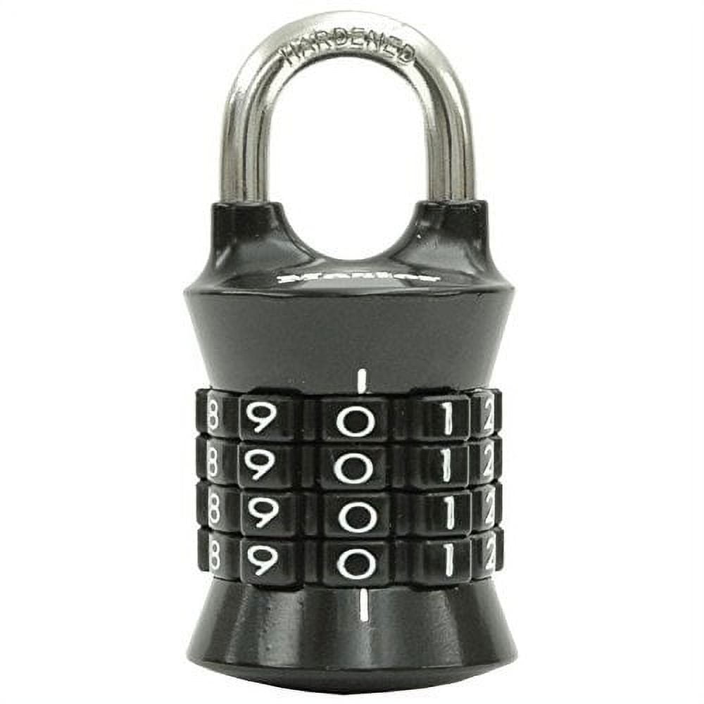 Master Lock School Locker 4 Number Dial Resettable Combination Lock ...
