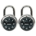 thumbnail image 1 of Master Lock 3-Digit Combination Padlock School and Gym Lock, Black, 2 pack, 1 of 8