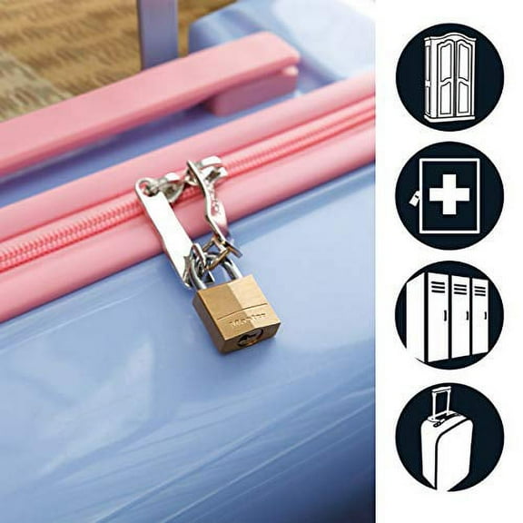 Master Lock Solid Brass 30mm Padlock 4-Pin - Keyed Alike x 4
