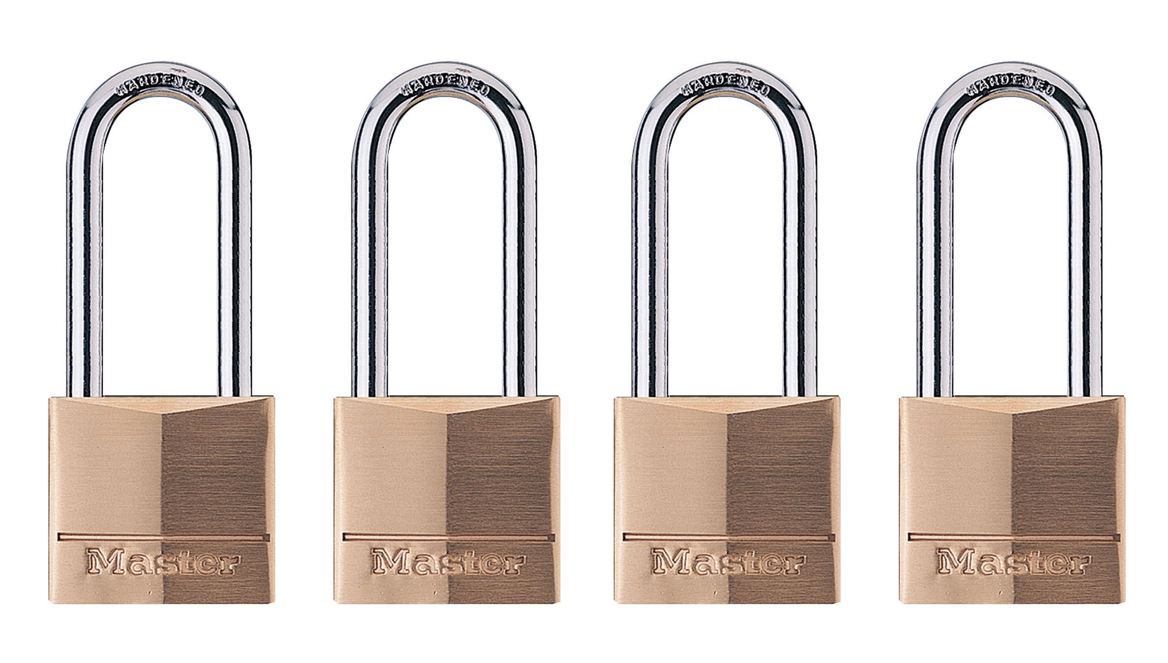 Master Lock Solid Brass 4-Pin Cylinder Padlock Set