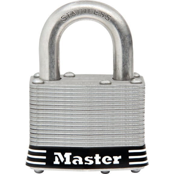 Master Lock Stainless Steel Keyed Padlock - Pack of 6
