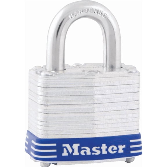 Master Lock Steel Pin Tumbler Keyed Padlock - Pack of 6 Residential Use, Standard Application