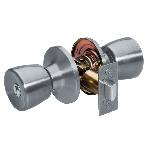 Master Lock TUO0315 Satin Nickel Tulip Privacy Entry Door Knob