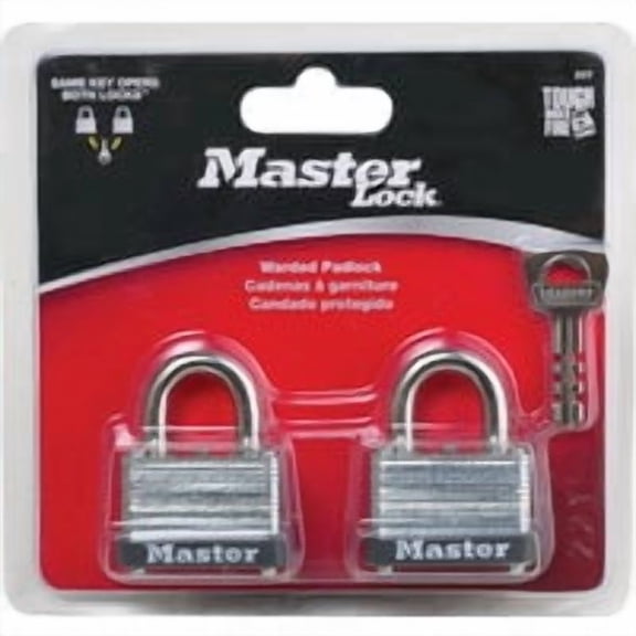 Master Lock Warded Keyed Padlock - Pack of 12 Contractor Value Pack