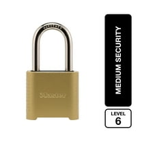 Master Lock Zinc 2in (51mm) Outdoor Combination Padlock, 2in (51mm) Shackle