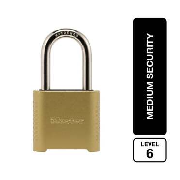 Master Lock Zinc 2in (51mm) Outdoor Combination Padlock, 2in (51mm) Shackle