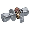 thumbnail image 1 of Master LockKeyed Entry Satin Nickel Tulip Doorknob, 1 of 6