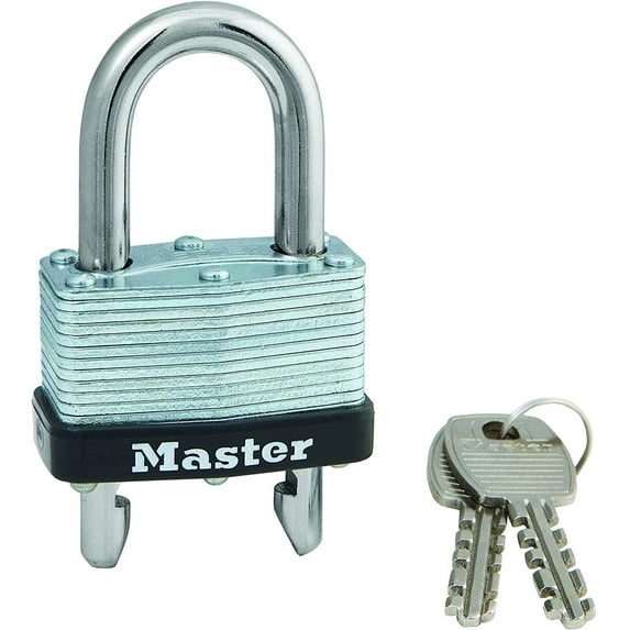 Master Lock Laminated Padlock Adjustable - 2 In Shackle Length, Multicolor — Residential Use, Standard Application