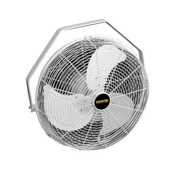 Master MAC-18WW 120V High Velocity 18 in. Corded Wall/Ceiling Mount Fan - White
