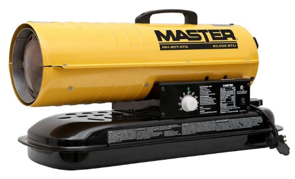 Master MH80TKFA 80,000 BTU Kerosene Forced Air Torpedo Heater