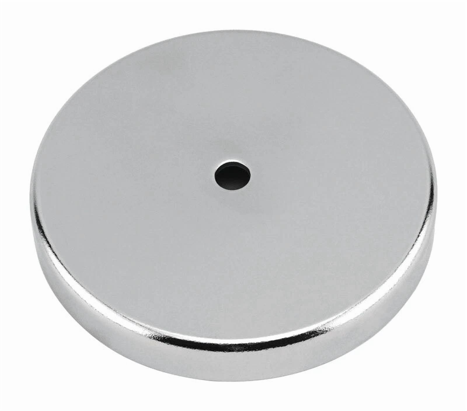 Master Magnetics 07217 Silver 25 Lbs. Round Base Magnet 0.303Lx2.04W In.