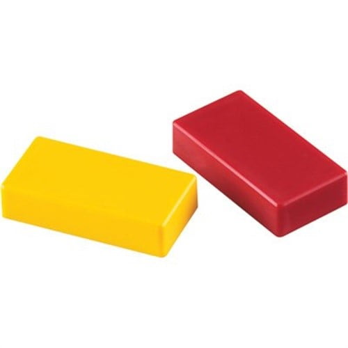 Master Magnetics 07276 .5 X 1 X 2 Red & Yellow Hold Everything Magnets