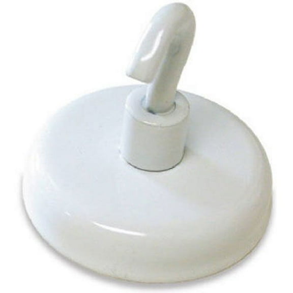 Master Magnetics Magnetic Hook White - Magnetic Mount - 2 Count