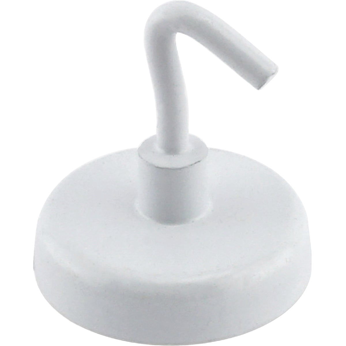 Master Magnetics 07291 White Magnet Hook 2 Count