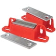 thumbnail image 1 of Master Magnetics 07502X2 Magnet Catch, Universal Latch with Strike-Plate, 2-Way Mounting Red, 4.25" Length, 0.938" Width, 1.125" Height, 50 Pounds Pack of 2, 1 of 2