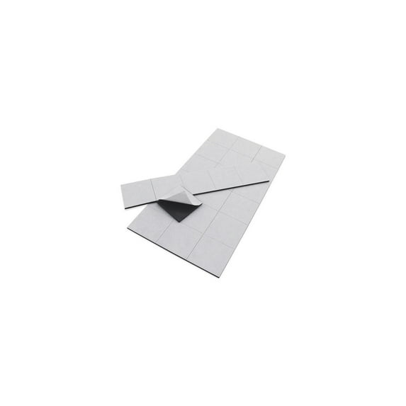 Master Magnetics 08057 24-count 1" Square Peel & Stick Rubber Magnets