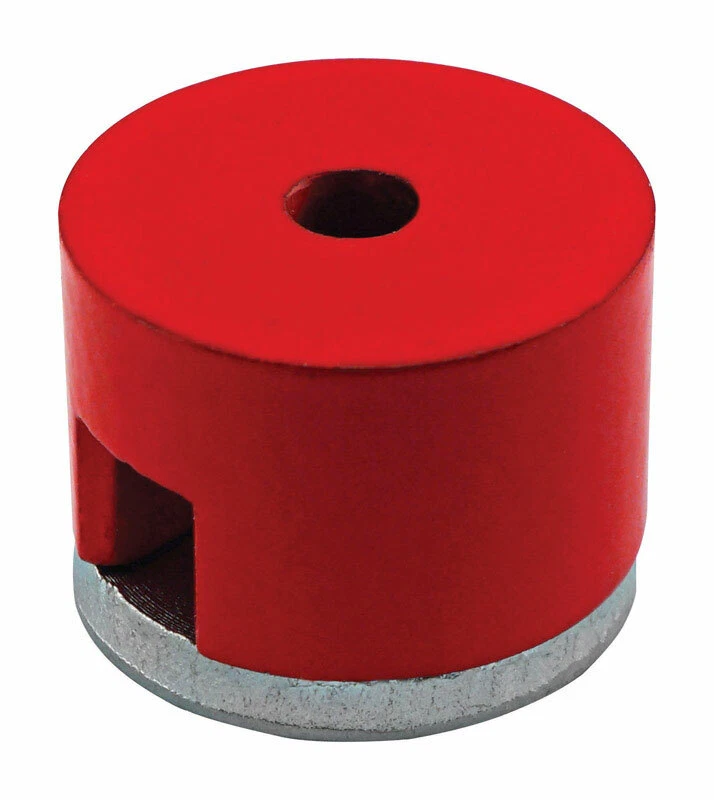 Master Magnetics 1 In. Alnico Work Holding Magnet 6 Lb. Pull 5.5 Mgoe Red 1 Pc
