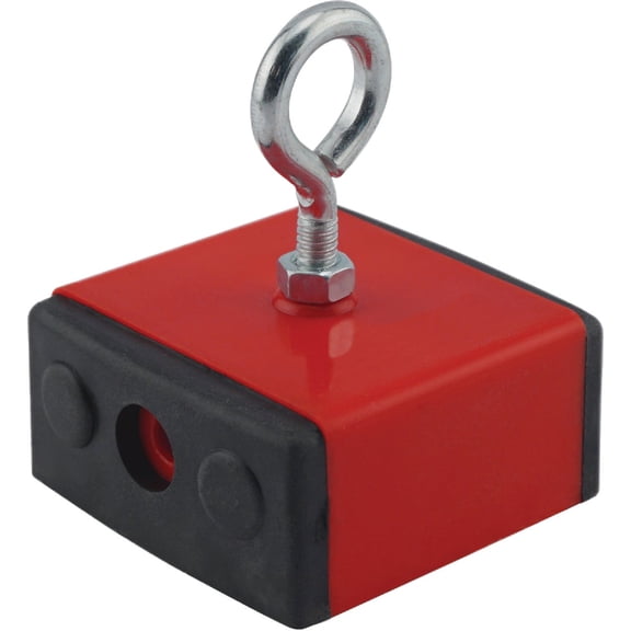 Master Magnetics 2.375 in. Ceramic Retrieving Magnet 100 lb. pull 3.4 MGOe Red 1 pc.
