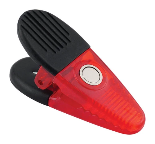 Master Magnetics 3.5 In. Neodymium/Plastic Magnetic Clips 35 Mgoe Red 2 Pc.