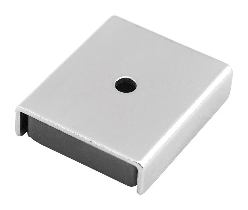 Master Magnetics 7220 7 Lbs. Pull Ceramic Latch Magnet Steel Channel Assembly