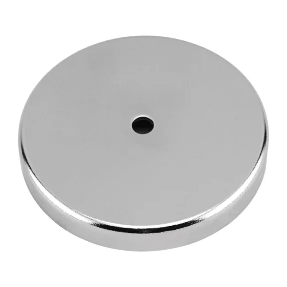 Master Magnetics 7515 Ceramic Round Base Pot Magnet 1.21 Dia. X 0.175 H In.