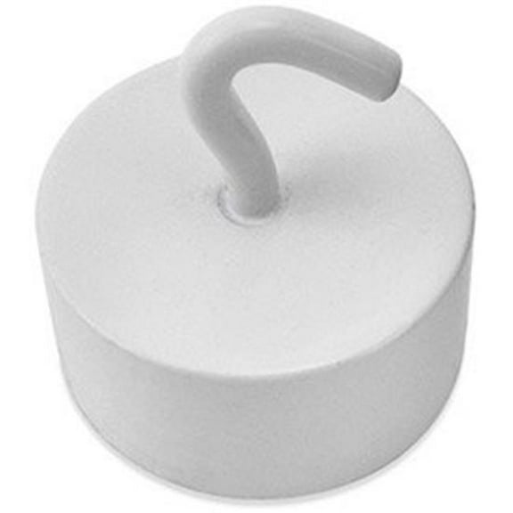 Master Magnetics B1798433 Neodymium Magnetic Hook - 61 lbs Pull White Enamel Paint