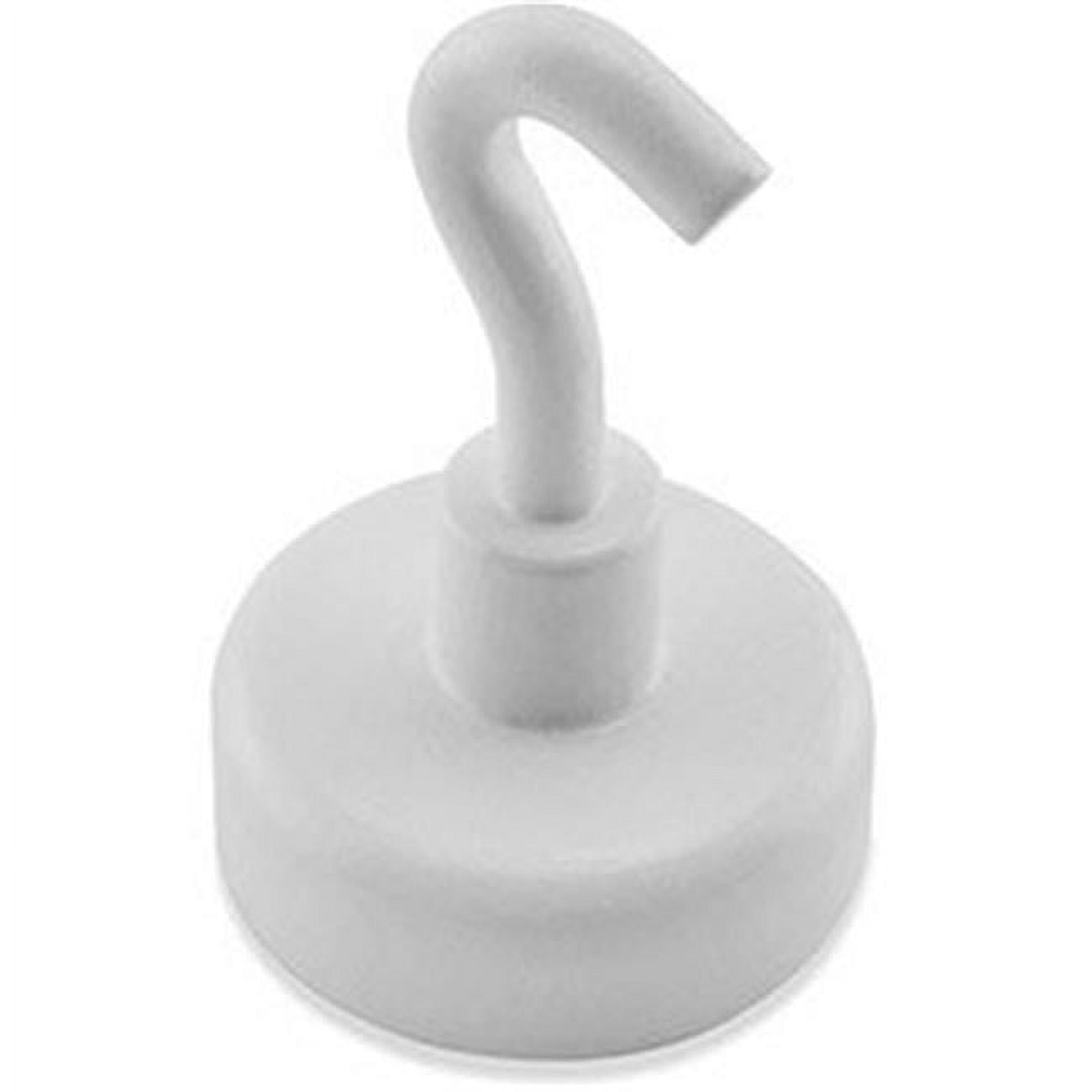 Master Magnetics B1798427 Ceramic Magnetic Hook - 9 lbs Pull White Enamel Paint