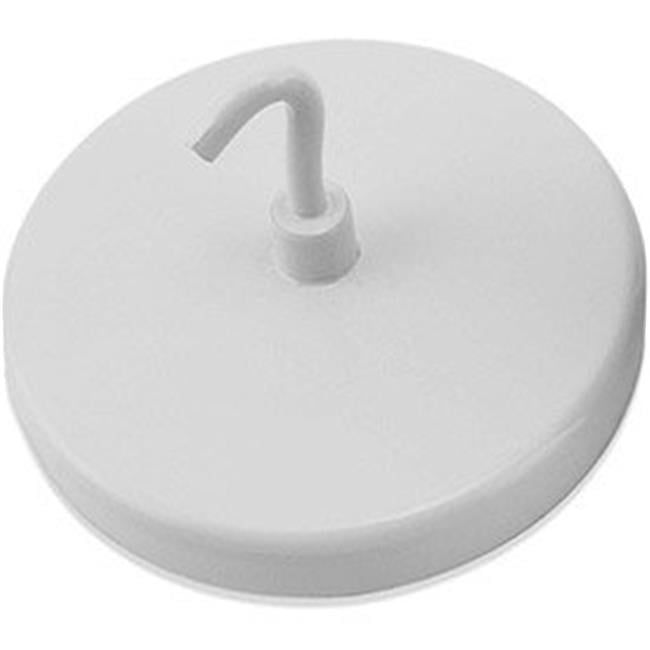 Master Magnetics B1798432 Ceramic Magnetic Hook - 55 lbs Pull White Enamel Paint
