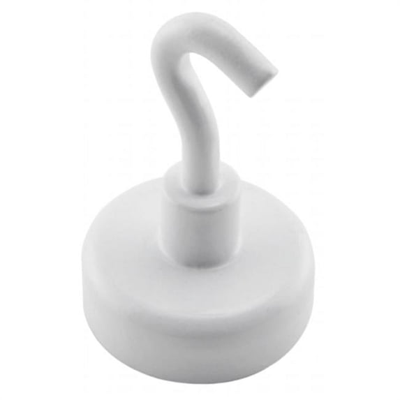 Master Magnetics Inc 07290 2 Count White Magnetic Hooks