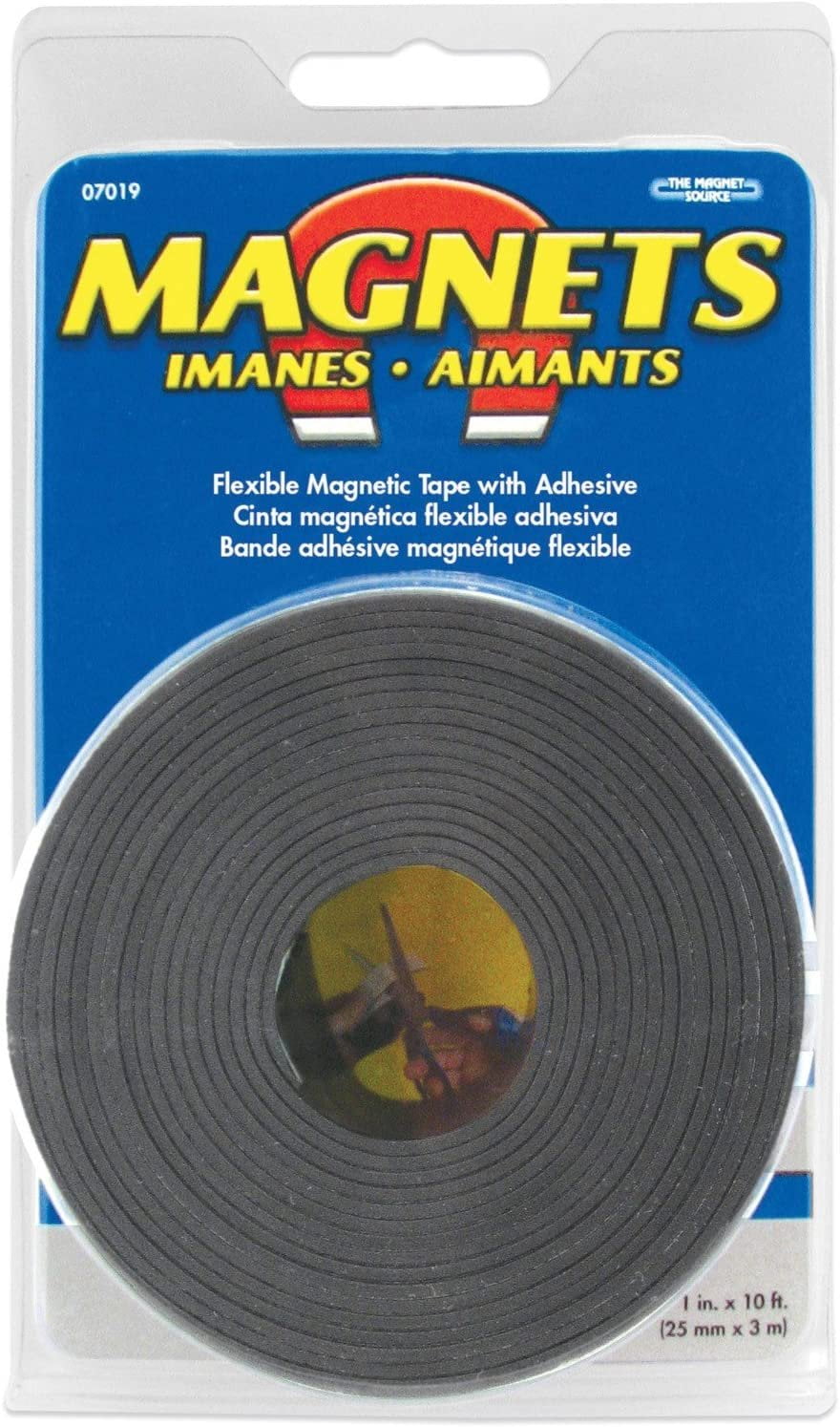 Master Magnetics Magnetic Tape Flexible  1"x10' Tape Roll  07019