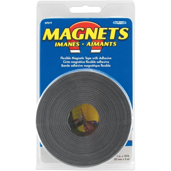 Master Magnetics Magnetic Tape Flexible 1"x10' Tape Roll 07019
