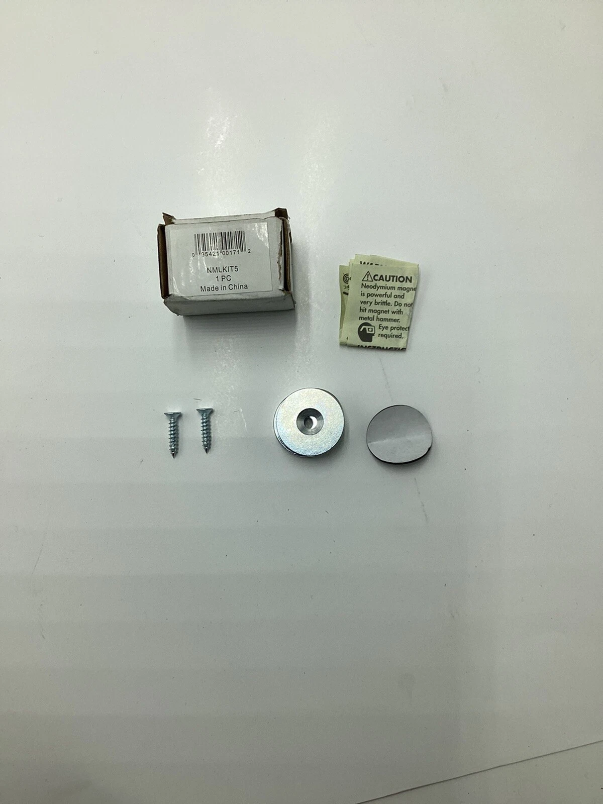 Master Magnetics Neodymium Latch Magnet Nmlkit5-30 Lb Pull Nickel Chrome Plating