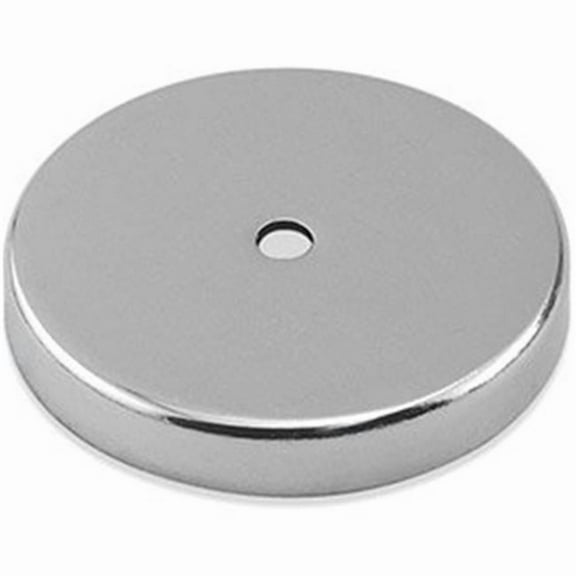Master Magnetics B1798405 Neodymium Round Base Magnet - 105 lbs Pull, Silver & Black