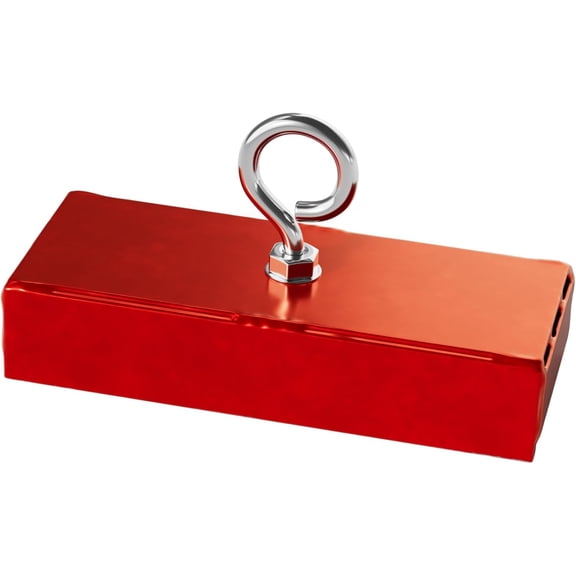 Master Magnetics Powerful Retrieving and Holding Magnet, Fishing Magnet with Eyebolt, Nut and Magnetic Shield, 07542