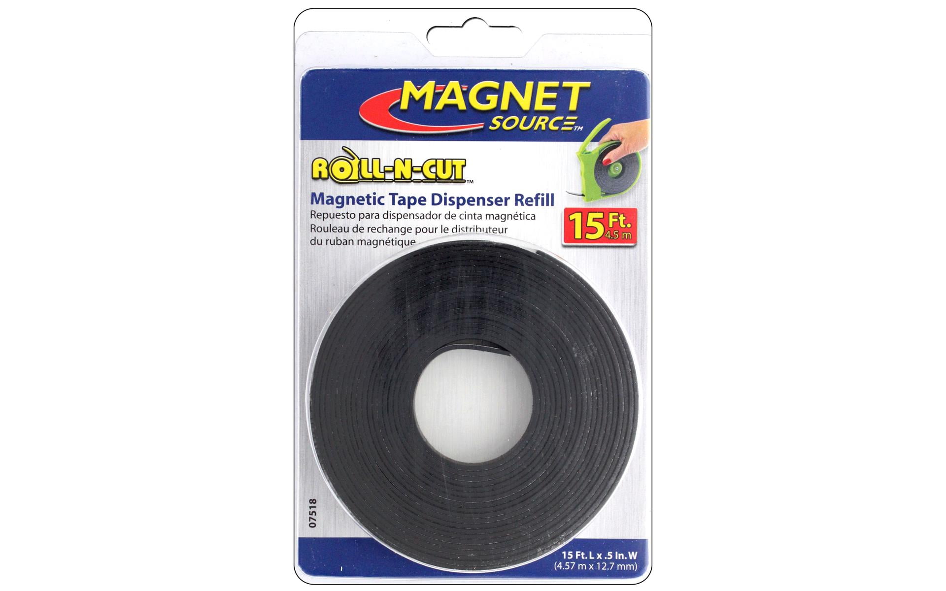 Master Magnetics ZGN40S3 Flexible Magnet Strip, Plain, No Laminate, 1/16  Thick, 1 Height, 100 Feet Scored Every 3, 1 Roll with 396-1 x 3 Pieces