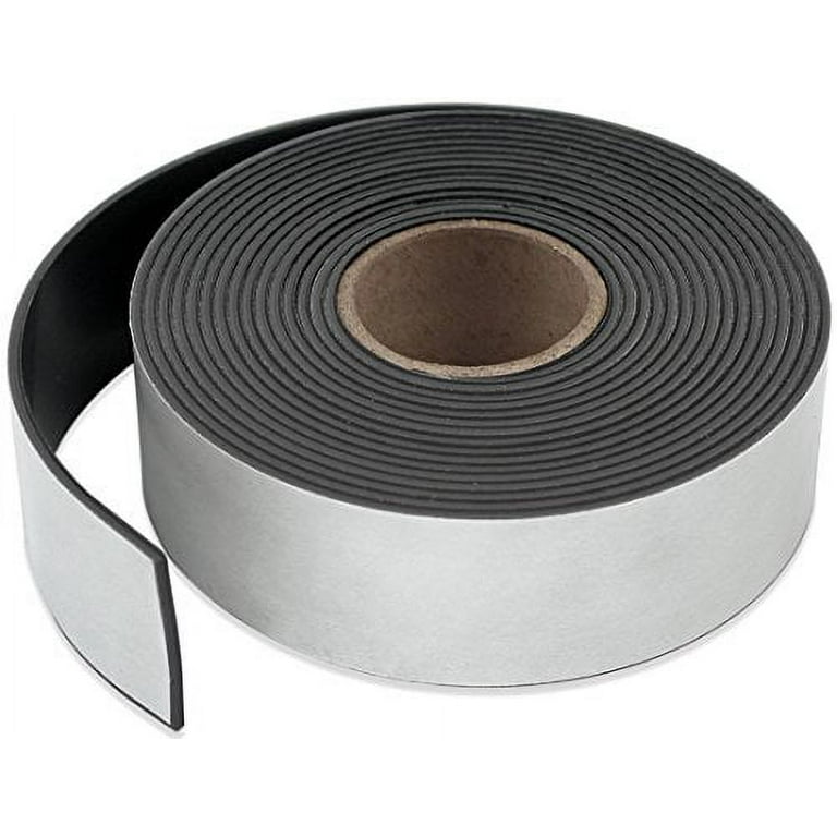 Master Magnetics ZG60A-A10BX Flexible Magnet Strip with Adhesive Back, 1/16 Thick, 1-1/2 Wide, 10' (1 Roll)