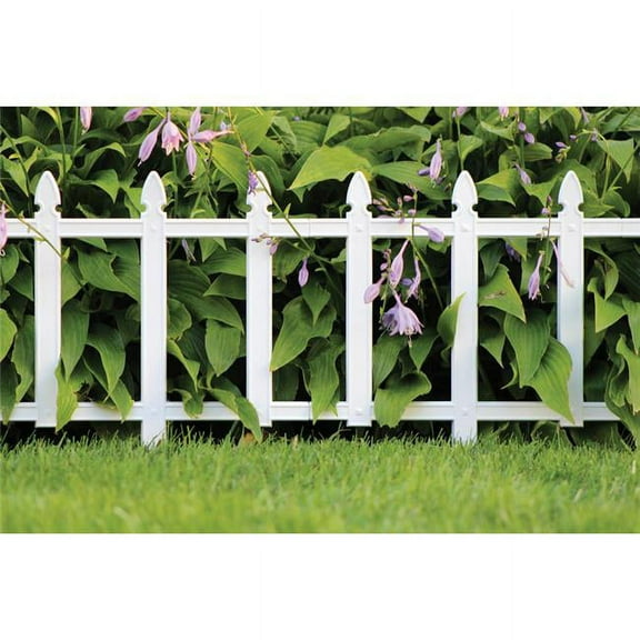 Master Mark 7013645 12 x 13 in. Plastic Cottage Fence, White - Pack of 36