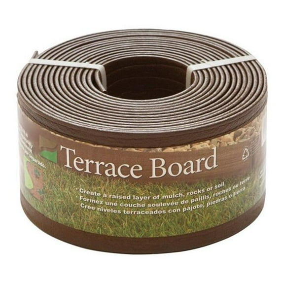 Master Mark 94440 Terrace 4 in. x 40 ft. Black Board Landscape Edging